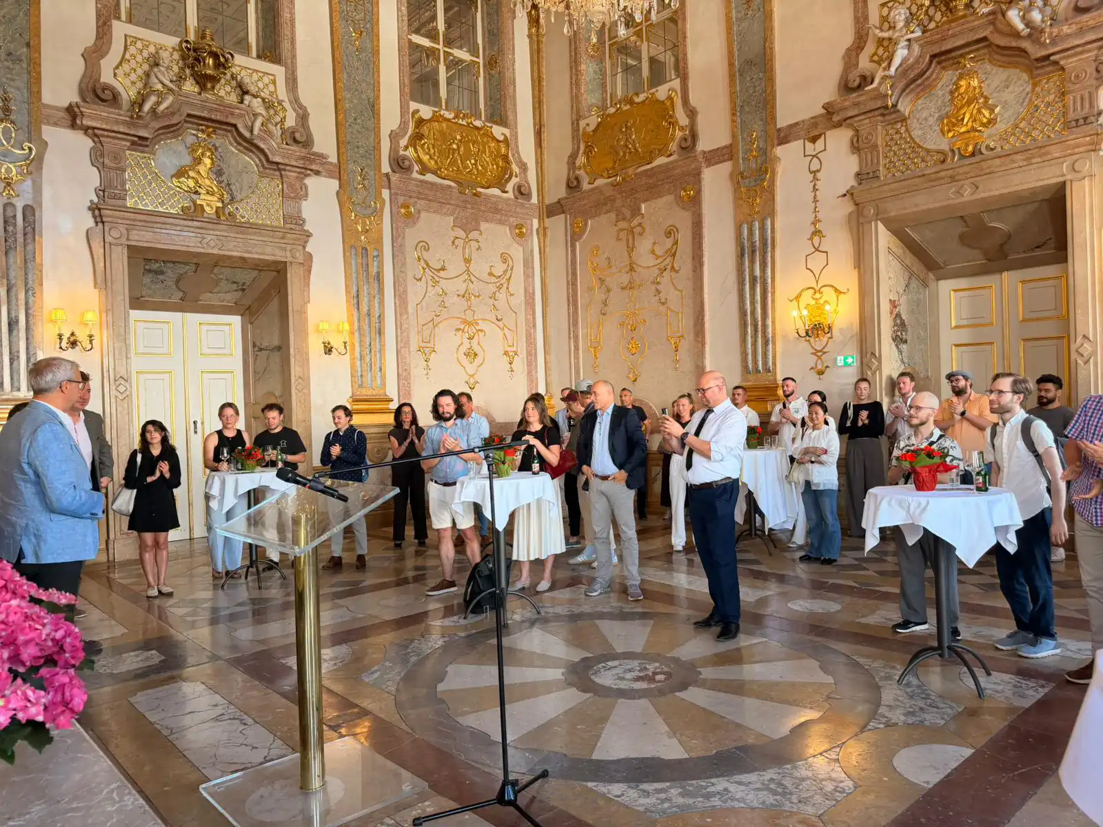 Neugründerempfang im Marmorsaal im Schloss Mirabell in Salzburg mit Peter Mörwald