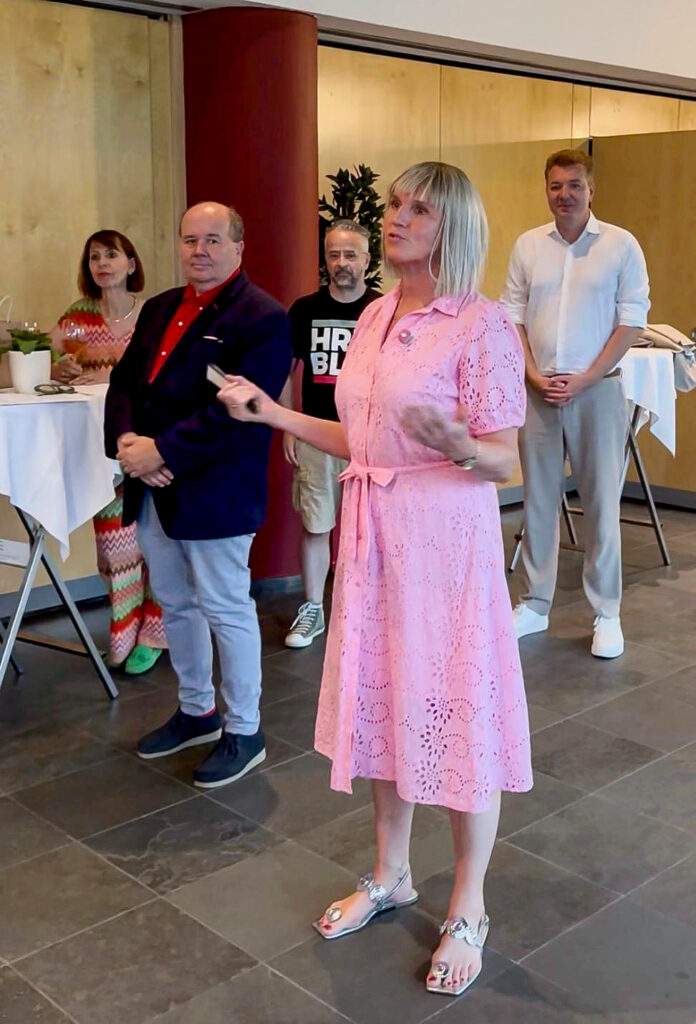 Bürgermeisterin Evi Huber beim Neugründer:innen-Empfang in St. Johann in Pongau
