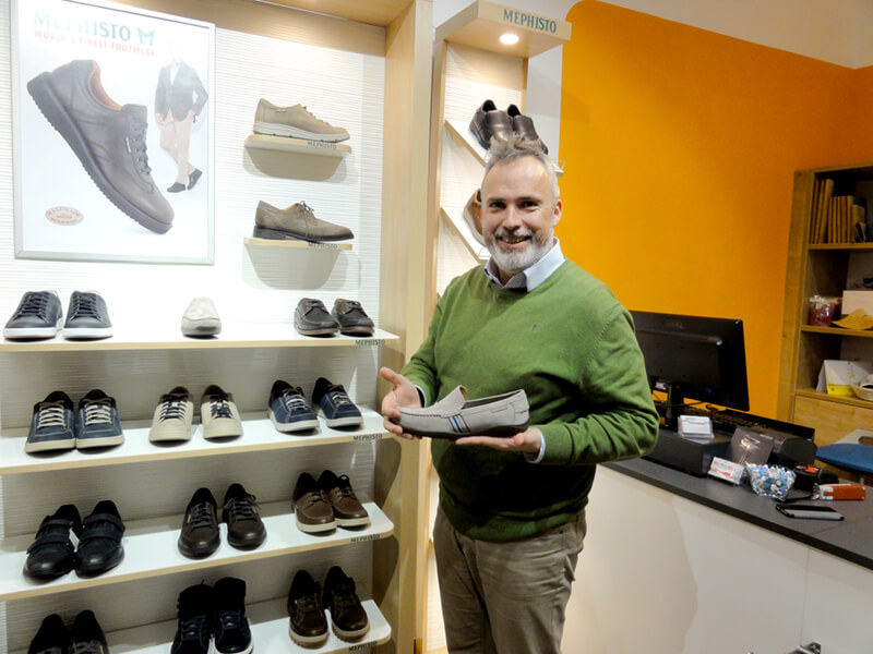der gehma-Cityshop spezialisiert auf Schuhe, Taschen und Bürostühle