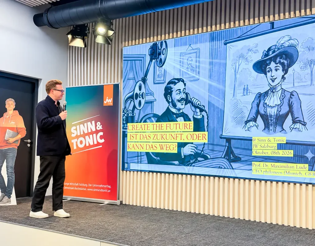 Keynote zu "Create the Future ist das Zukunft, oder kann das weg?" bei Sinn & Tonic der Jungen Wirtschaft